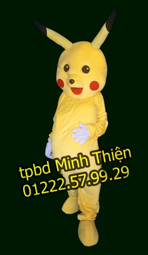 Cho Thuê Mascot Pikachu Giá Rẻ Tại Tphcm
